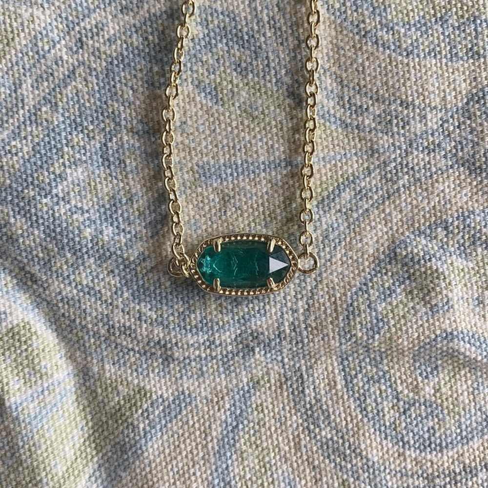 Kendra Scott Adjustable Chain Bracelet in Emerald